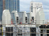 Spencer Fabrications Decorative Roof Crowns for a High Rise Condo Complex
