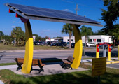 Custom Shelter with Solar Charging Station